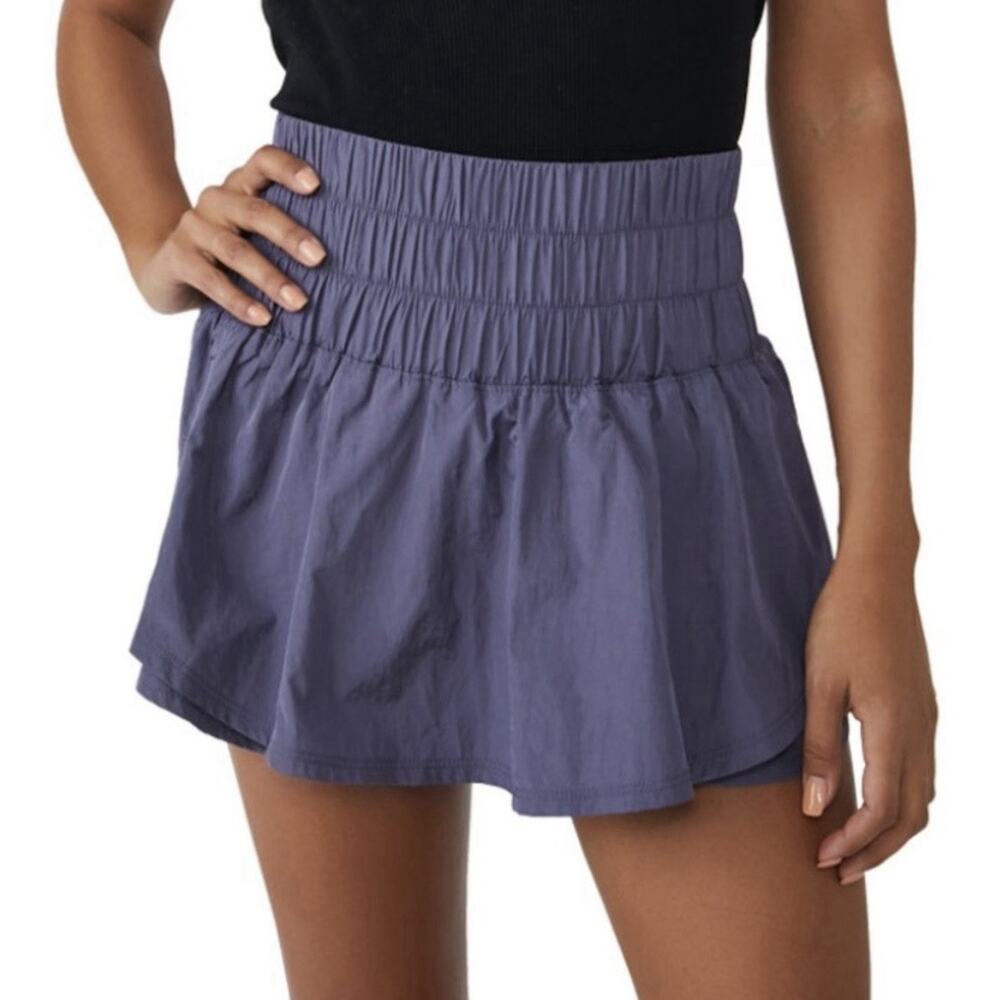 FP Movement The Way Home Skort Blue Athleisure Sporty Size Small Free People